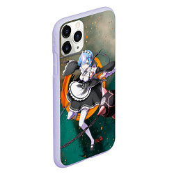 Чехол iPhone 11 Pro матовый Rem, цвет: 3D-светло-сиреневый — фото 2