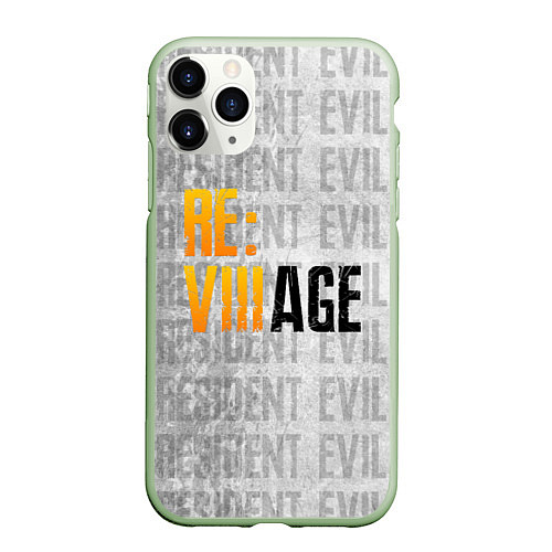 Чехол iPhone 11 Pro матовый RE VILLAGE LOGO ДЕРЕВНЯ ОБИТЕЛЬ ЗЛА ЛОГО Z / 3D-Салатовый – фото 1