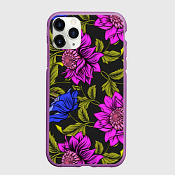 Чехол iPhone 11 Pro матовый Цветочный Паттерн