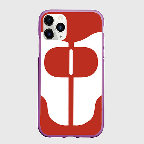 Чехол iPhone 11 Pro матовый Костюм Омни-Мэна / 3D-Фиолетовый – фото 1