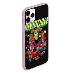Чехол iPhone 11 Pro матовый Неуязвимый Invincible, цвет: 3D-розовый — фото 2