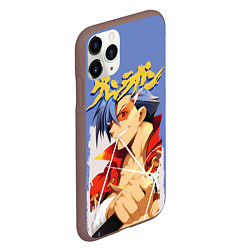 Чехол iPhone 11 Pro матовый Kamina, цвет: 3D-коричневый — фото 2