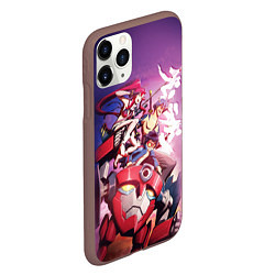 Чехол iPhone 11 Pro матовый Gurren Lagann, цвет: 3D-коричневый — фото 2