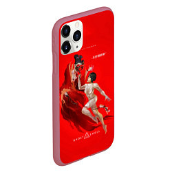 Чехол iPhone 11 Pro матовый Scarlett in the shell, цвет: 3D-малиновый — фото 2