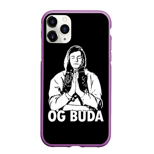 Чехол iPhone 11 Pro матовый OG Buda / 3D-Фиолетовый – фото 1