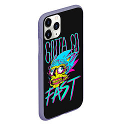 Чехол iPhone 11 Pro матовый Gotta go fast, цвет: 3D-серый — фото 2