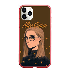 Чехол iPhone 11 Pro матовый Alice Quinn, цвет: 3D-красный