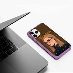 Чехол iPhone 11 Pro матовый Alice Quinn, цвет: 3D-фиолетовый — фото 2