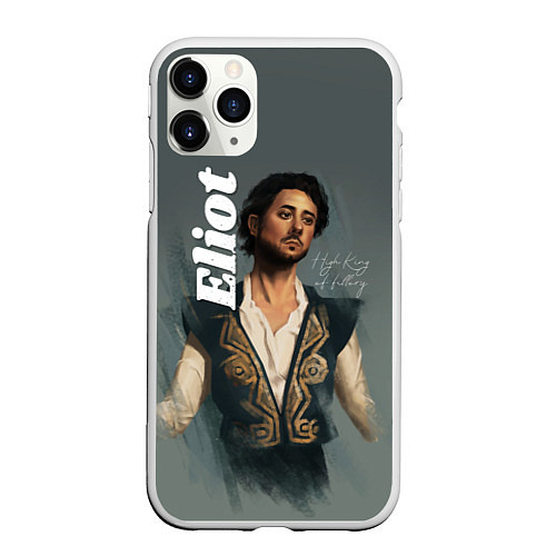 Чехол iPhone 11 Pro матовый Eliot / 3D-Белый – фото 1