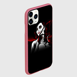 Чехол iPhone 11 Pro матовый Resident Evil Леди Вампир, цвет: 3D-малиновый — фото 2