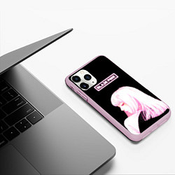 Чехол iPhone 11 Pro матовый Лиса БП, цвет: 3D-розовый — фото 2