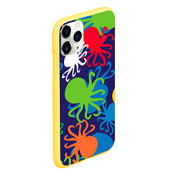 Чехол iPhone 11 Pro матовый Осьминоги, цвет: 3D-желтый — фото 2