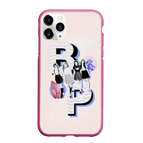 Чехол iPhone 11 Pro матовый BP Style / 3D-Малиновый – фото 1