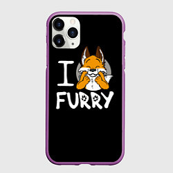 Чехол iPhone 11 Pro матовый I love furry
