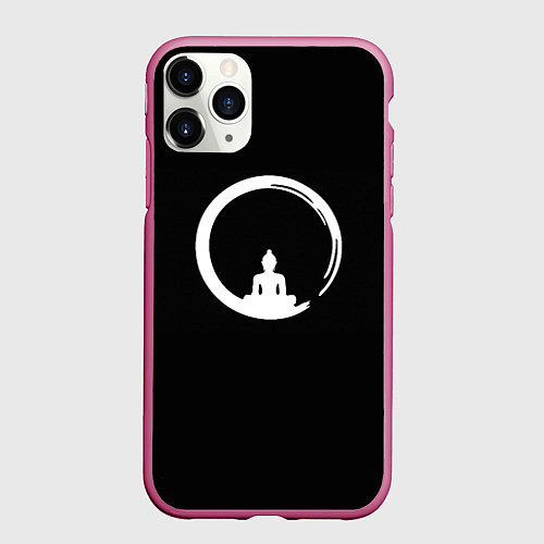 Чехол iPhone 11 Pro матовый Zen Comprehension / 3D-Малиновый – фото 1