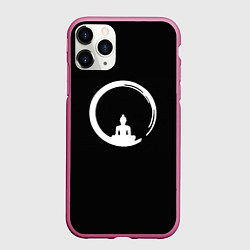 Чехол iPhone 11 Pro матовый Zen Comprehension, цвет: 3D-малиновый