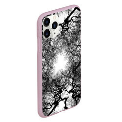 Чехол iPhone 11 Pro матовый Texture Branches, цвет: 3D-розовый — фото 2