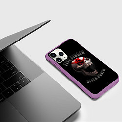 Чехол iPhone 11 Pro матовый Five Finger Death Punch 5FDP, цвет: 3D-фиолетовый — фото 2