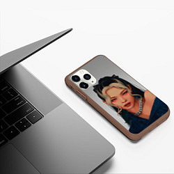 Чехол iPhone 11 Pro матовый Hot Jennie, цвет: 3D-коричневый — фото 2