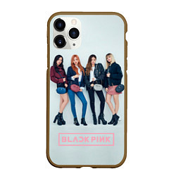 Чехол iPhone 11 Pro матовый Blackpink Squad, цвет: 3D-коричневый