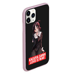 Чехол iPhone 11 Pro матовый Kaguya-sama: Love Is War, цвет: 3D-розовый — фото 2