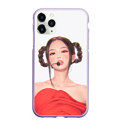 Чехол iPhone 11 Pro матовый Sweet Jannie, цвет: 3D-светло-сиреневый