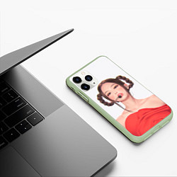 Чехол iPhone 11 Pro матовый Sweet Jannie, цвет: 3D-салатовый — фото 2