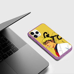 Чехол iPhone 11 Pro матовый Крутой учитель Онидзука, цвет: 3D-фиолетовый — фото 2