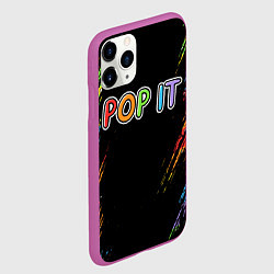 Чехол iPhone 11 Pro матовый POP IT SIMPLE DIMPLE, цвет: 3D-фиолетовый — фото 2