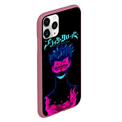 Чехол iPhone 11 Pro матовый Зора Идеаре Чёрный клевер, цвет: 3D-малиновый — фото 2