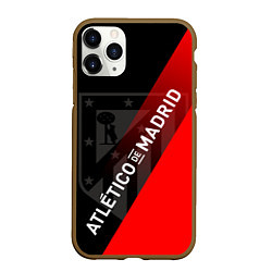 Чехол iPhone 11 Pro матовый АТЛЕТИКО МАДРИД ATLETICO, цвет: 3D-коричневый