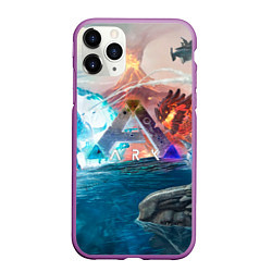 Чехол iPhone 11 Pro матовый Ark battelfield, цвет: 3D-фиолетовый