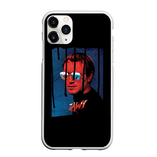 Чехол iPhone 11 Pro матовый Jaws / 3D-Белый – фото 1