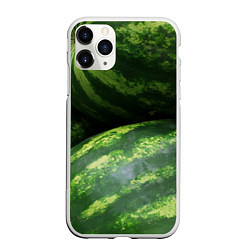Чехол iPhone 11 Pro матовый Арбузы, цвет: 3D-белый