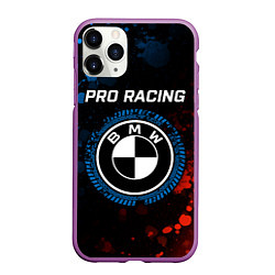 Чехол iPhone 11 Pro матовый БМВ - Racing, цвет: 3D-фиолетовый