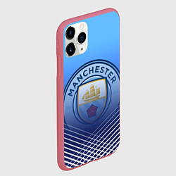 Чехол iPhone 11 Pro матовый МАНЧЕСТЕР СИТИ МАНЧЕСТЕР, цвет: 3D-малиновый — фото 2