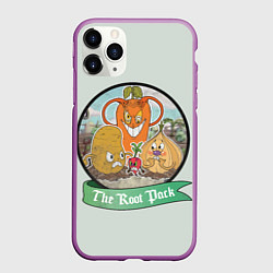 Чехол iPhone 11 Pro матовый The Root Pack, цвет: 3D-фиолетовый