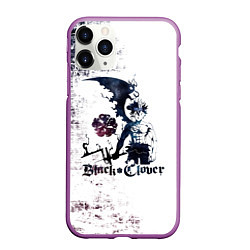 Чехол iPhone 11 Pro матовый Чёрный демонический Аста Либе, цвет: 3D-фиолетовый