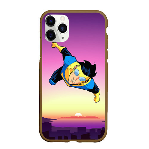 Чехол iPhone 11 Pro матовый Марк Грэйсон Неуязвимый / 3D-Коричневый – фото 1