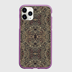 Чехол iPhone 11 Pro матовый КрасиВые Узоры Ковра, цвет: 3D-фиолетовый