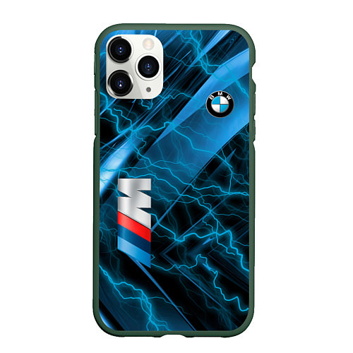 Чехол iPhone 11 Pro матовый BMW / 3D-Темно-зеленый – фото 1