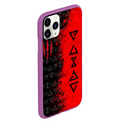 Чехол iPhone 11 Pro матовый THE WITCHER 9, цвет: 3D-фиолетовый — фото 2