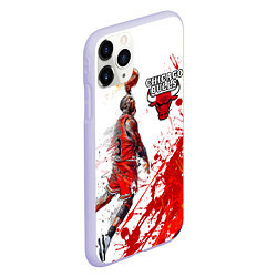 Чехол iPhone 11 Pro матовый CHICAGO BULLS 9, цвет: 3D-светло-сиреневый — фото 2