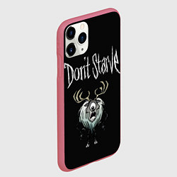 Чехол iPhone 11 Pro матовый Циклоп-олень, цвет: 3D-малиновый — фото 2