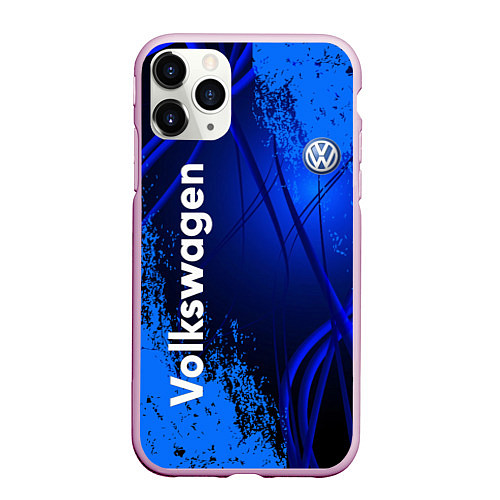 Чехол iPhone 11 Pro матовый Volkswagen / 3D-Розовый – фото 1