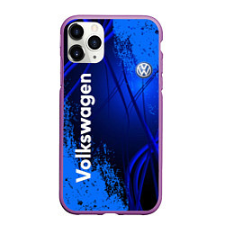 Чехол iPhone 11 Pro матовый Volkswagen, цвет: 3D-фиолетовый