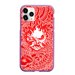 Чехол iPhone 11 Pro матовый Samurai, цвет: 3D-фиолетовый