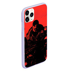 Чехол iPhone 11 Pro матовый Злой Маркус, цвет: 3D-светло-сиреневый — фото 2
