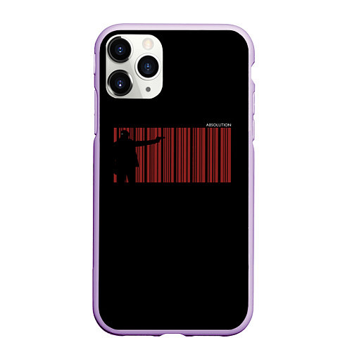 Чехол iPhone 11 Pro матовый Штрихкод сорок седьмого / 3D-Сиреневый – фото 1