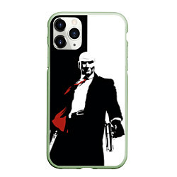 Чехол iPhone 11 Pro матовый Hitman BW